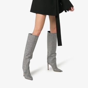 NWOT Jimmy Choo Mavis 100 Glitter Boots